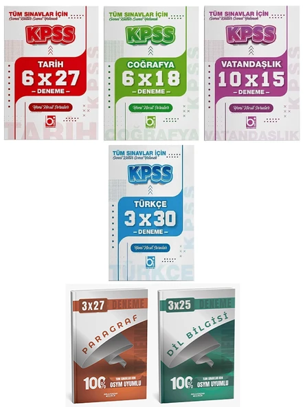KPSS Türkçe + Tarih + Coğrafya + Vatandaşlık + Paragraf + Dil Bilgisi Deneme Bigelio + Anla Kazan - 2