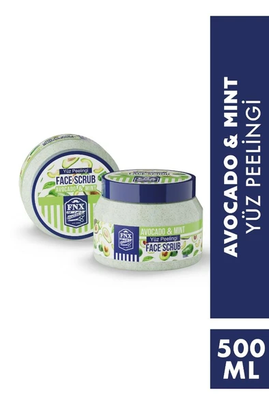 FNX Barber Face Scrub 500 Ml Avokado & Mint