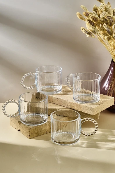 Ringo Line 4'lü Boncuk Kulplu 200ml Kupa