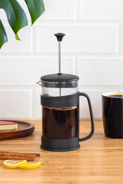 Porsima ET-00118 French Press Süzgeçli Bitki Çayı Demliği Kahve Presi - 400 Ml - 4