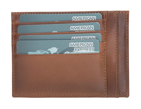 Zip Deri Fermuarlı Kartlık ZPCH RST2EF Taba - 3