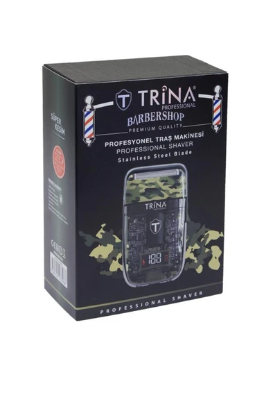 Trina Saç ve Sakal Makinesi Kamuflaj Desenli - 2