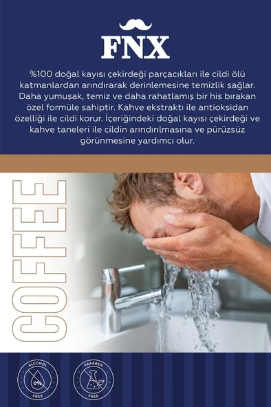 FNX Barber Face Scrub 500 Ml Kahve - 3