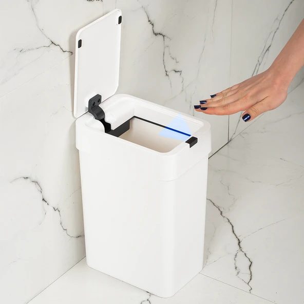 Porsima Me-06 Hareket Sensörlü 9lt Sessiz Banyo Mutfak Çöp Kovası - 4