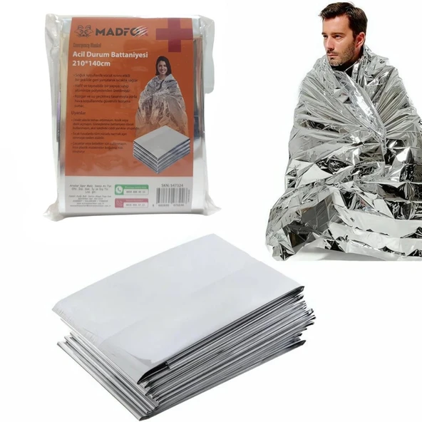 Madfox Emergency Blanket Acil Durum Battaniyesi 210*140cm - 2