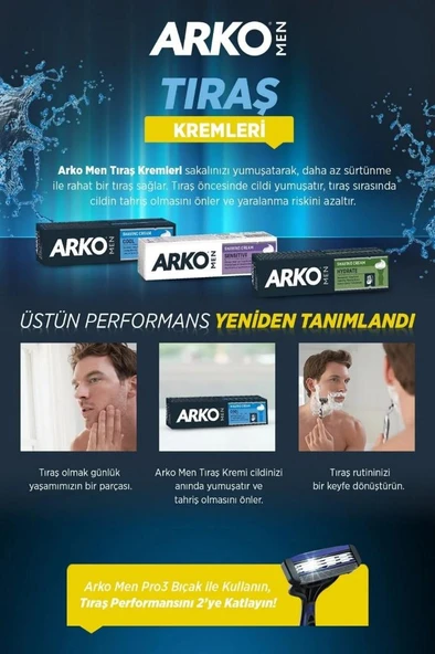Arko Men Tıraş Kremi 90 Gr Cool - 2