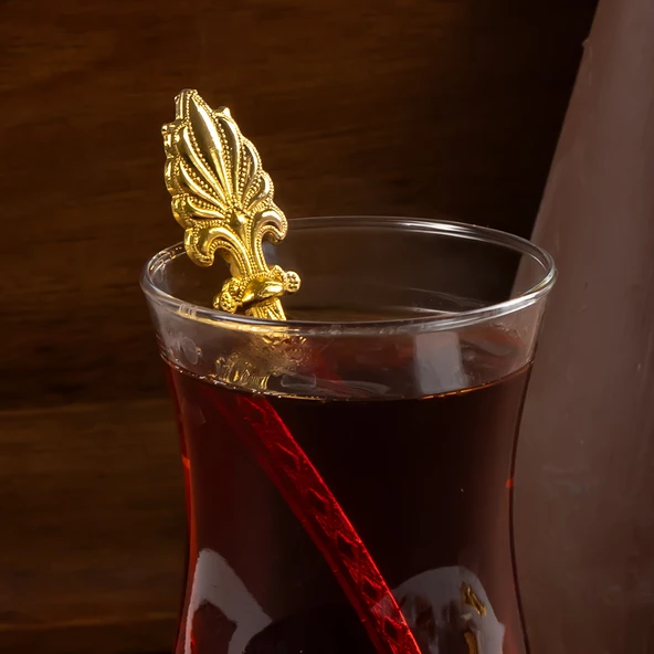 Porsima 4322 6lı Gold Metal Çay Kaşığı - 2