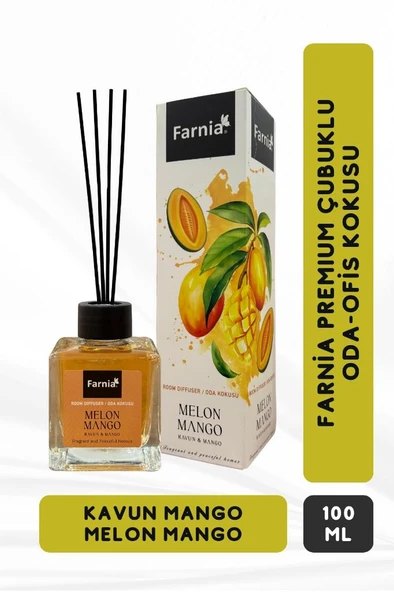 Farnia Premium Çubuklu Oda ve Ofis Kokusu 100 Ml Kavun Mango Melon Mango