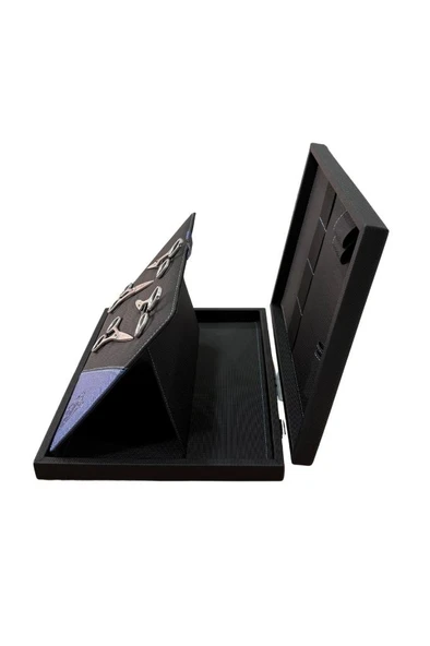 Kasho Kuaför ve Berberlere Özel Mıknatıslı Premium Set Makas Çantası - Resim 4