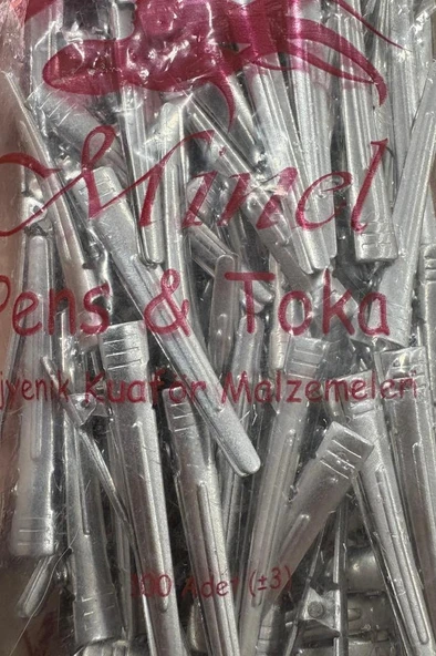 Kuaför Berber Özel Saç İçin Metal Pens Poşette - Resim 2