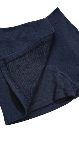 Likralı Penye Kız Çocuk Okul Şort Etek - 5