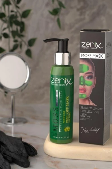 Zenix Soyulan Yüz Maskesi 130 Ml Pompalı Yeşil - 4