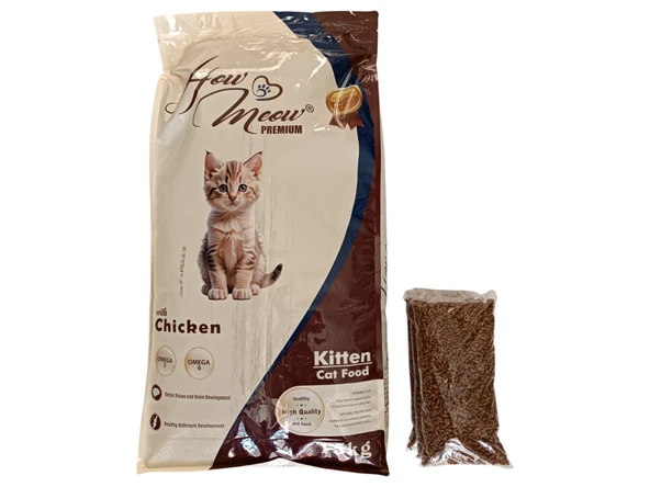How Meow Premium Kitten Tavuklu Yavru Kedi Maması 500 gr - 1
