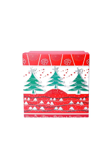 Yılbaşı Çam Ağacı Motifli Hediye Kutusu 10x7 cm - 2