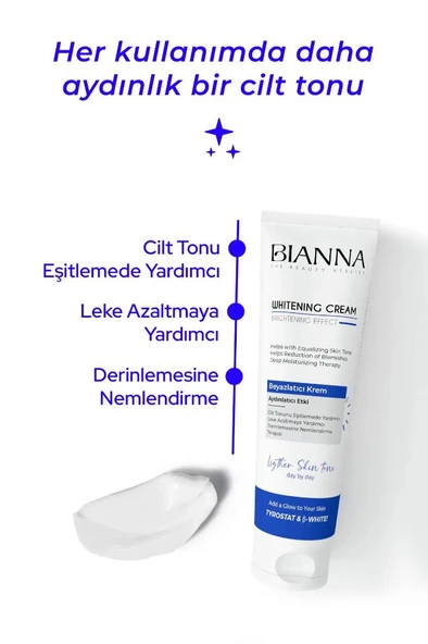 Bianna Beyazlatıcı Whitening Krem Aydınlatıcı ve Cilt Tonu Eşitleyici 100 Ml - 4