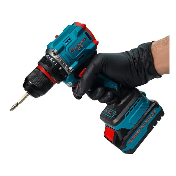 Catpower CATE1010 Kömürsüz 20V 2.0Ah Çift Akülü Vidalama Makinesi - Resim 5