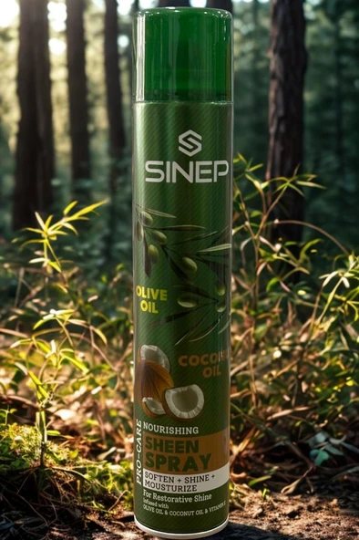 Sinep Zeytin ve Hindistan Cevizi Özlü Parlatıcı Saç Spreyi 400 Ml