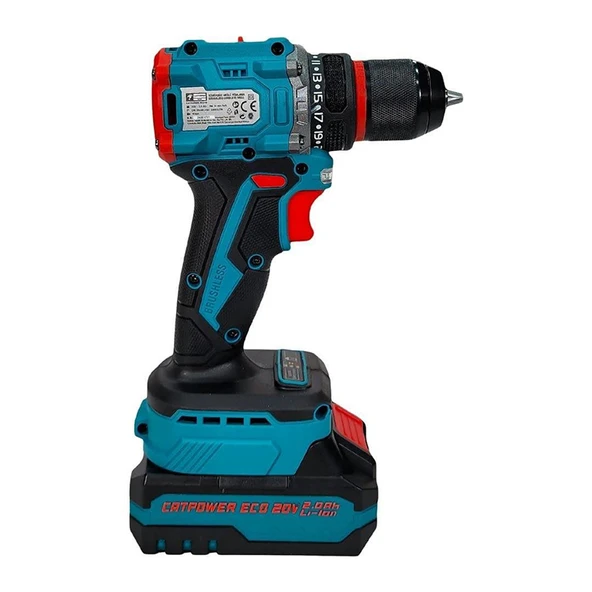 Catpower CATE1010 Kömürsüz 20V 2.0Ah Çift Akülü Vidalama Makinesi - Resim 4