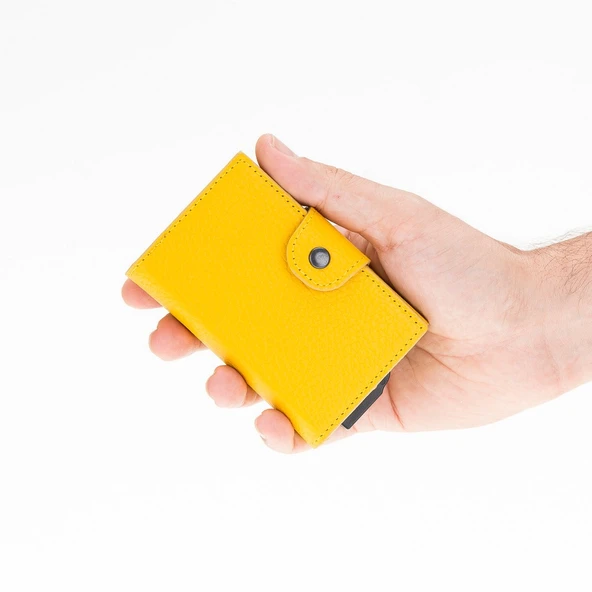 Mondello Magic Deri Kartlık FL12 Sarı - 4