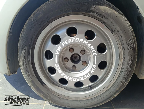 Vw Performance Sticker Audi Hafif Jant Sticker - 4 Adet - 3