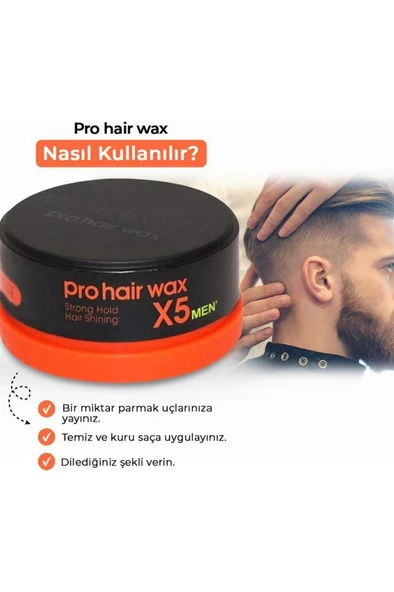 Morfose Men Prohair Wax 150 Ml Turuncu - 3