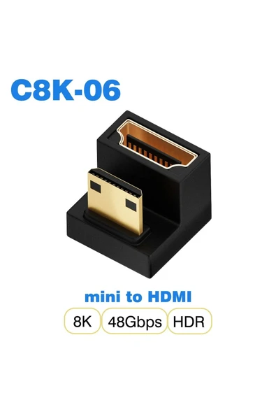 silabor HDMI Dönüştürücü,HDMI ek aparat 8K destekli Mini