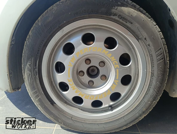 Vw Performance Sticker Audi Hafif Jant Sticker - 4 Adet - 2