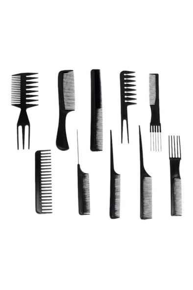 Powertec TR-C10 Profesyonel Saç Tarak Seti 10'lu Tam Set