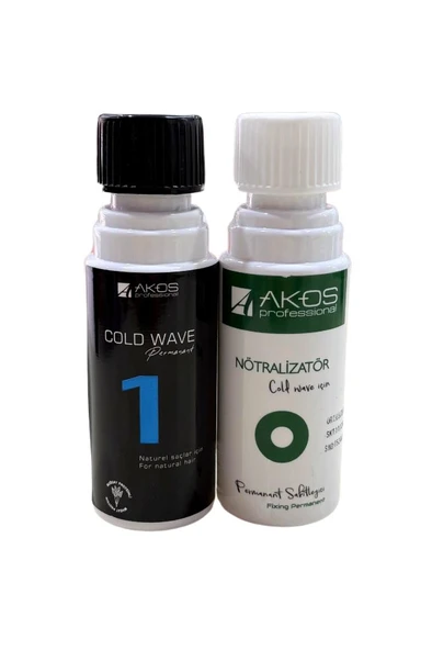 Akos Cold Wave Permanant Natural Saçlar İçin 100 + 100 Ml Nu: 1 ürün görseli