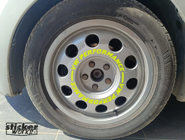 Vw Performance Sticker Audi Hafif Jant Sticker - 4 Adet - 10