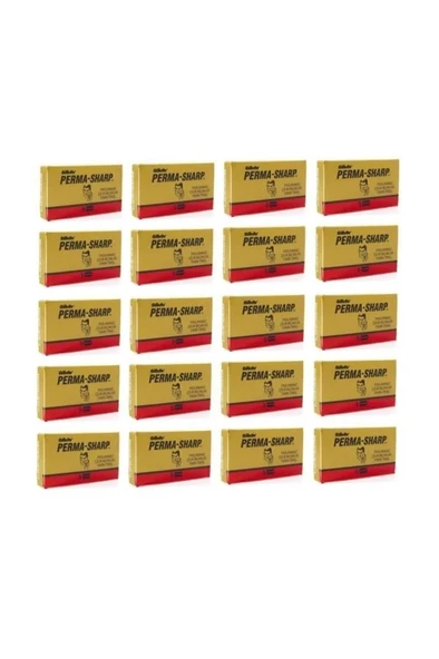 Gillette Permasharp Stainless Yaprak Tam Jilet 100'lü 20x5 - 3