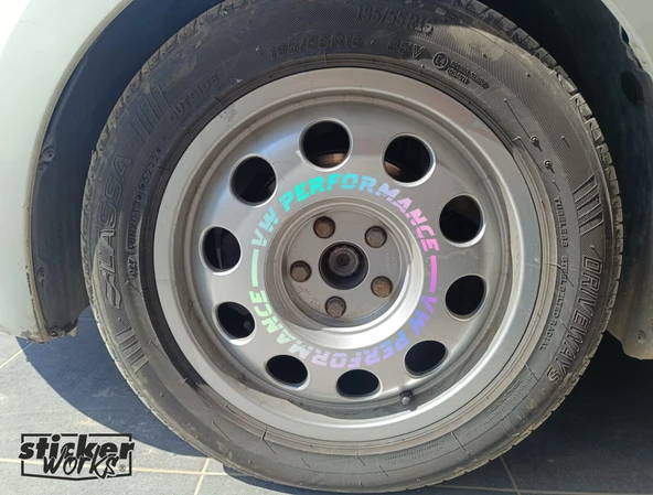Vw Performance Sticker Audi Hafif Jant Sticker - 4 Adet - 7
