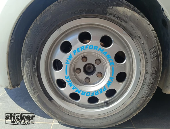 Vw Performance Sticker Audi Hafif Jant Sticker - 4 Adet - 9