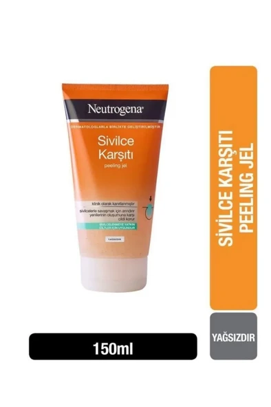 Neutrogena Sivilce Karşıtı Pürüssüzleştirici Yağsız Peeling Jel 150 Ml