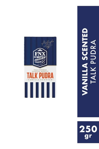 FNX Barber Ali Bıyıklı Vanilya Kokulu Talk Pudra 250 Gr