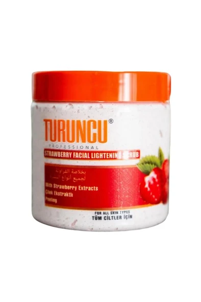 Turuncu Scrub Yüz Temizleme Peeling 500 Ml Çilek Ekstratlı ürün görseli 1