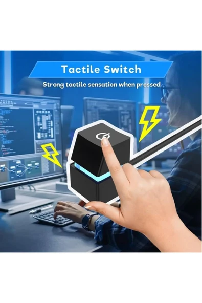 silabor Bilgisayar Power Tuşu Bilgisayar Açma Kapatma Tuşu 10 Metre Kablo Uzunluğu - 4