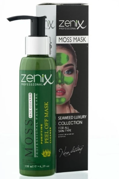 Zenix Soyulan Yüz Maskesi 130 Ml Pompalı Yeşil - 2