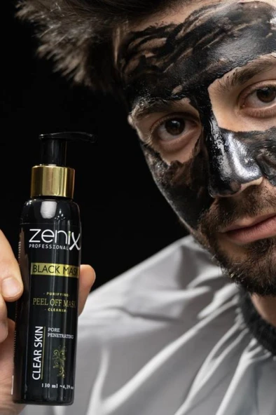 Zenix Soyulan Yüz Maskesi 130 Ml Pompalı Siyah - 3
