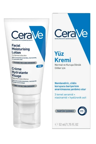 Cerave Nemlendirici Yüz Kremi 52 ml ürün görseli 1