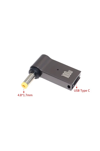 silabor 100 W USB Tip C Hızlı şarj adaptörü fiş konnektörü Evrensel USB C laptop Dönüştürücü 48x17