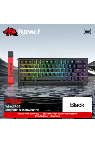 silabor Freewolf F68 He Esports Manyetik Switch Klavye - 0.125ms Ultra Düşük Gecikme, Rgb Aydınlatma - Resim 6