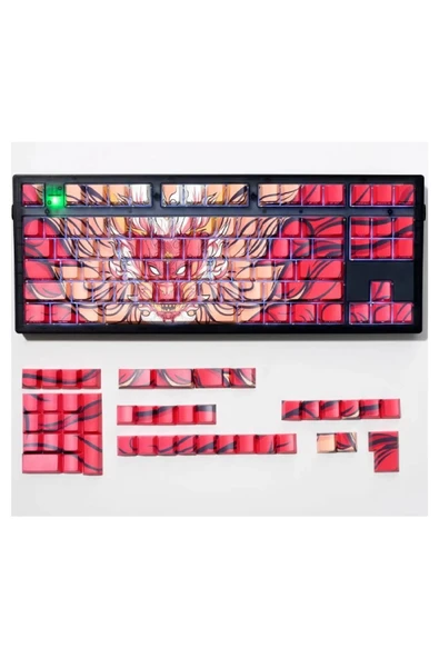 silabor 136 anahtar Orlong klavye tuş PBT çift atış yan baskı keycaps 108 96 87 NJ80 84 75 68 64 61 - 1