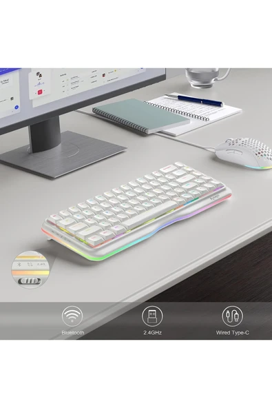 KEMOVE RGB RED SWICH KLAVYE - Resim 2