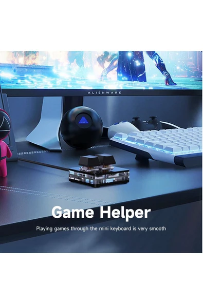 silabor 2 Tuşlu Mini Klavye Makro Klavye Mekanik Rgb Pın Klavyesi Programlanabilir Windows Ve Mac Için - 6