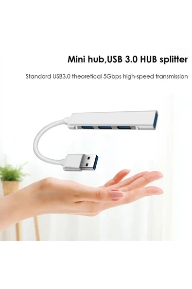 silabor 4 Port Usb 3.0 Hub Çevirici Çoğaltıcı Çoklayıcı Çoklama 4 Portlu Usb 3.0 Hub Çoklayıcı - 6
