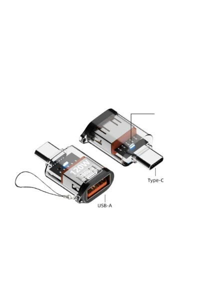 silabor Type-c to Usb 120W Destekli 10 Gbps Çevirici Dönüştürücü - 1