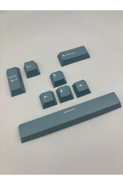 silabor 8 Tuş Keycaps PBT Tuş Takımı Mekanik Klavye Oyuncu Klavyesi Klavye Aksesuar - 3