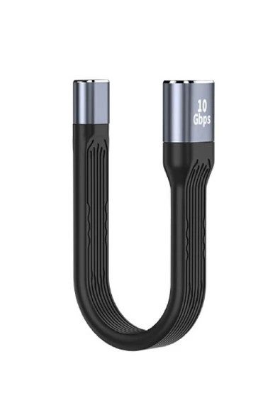 silabor Type-C Dişi To USB Dişi 10 GBPS Kablo 100w Pd Hızlı Data Kablosu C-22 10 Cm