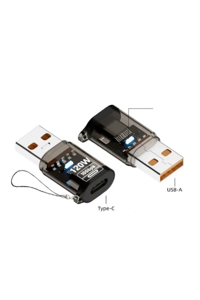 silabor Usb to Type-c 120W Destekli 10 Gbps Çevirici Dönüştürücü ürün görseli